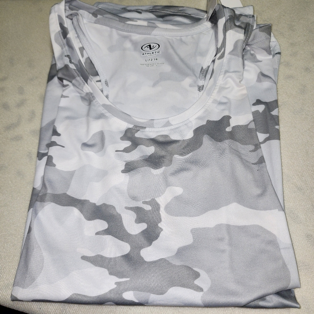 Athletic Works Women's Core Active Racerback Tank, Size Lg 12-14 - Picture 8 of 8